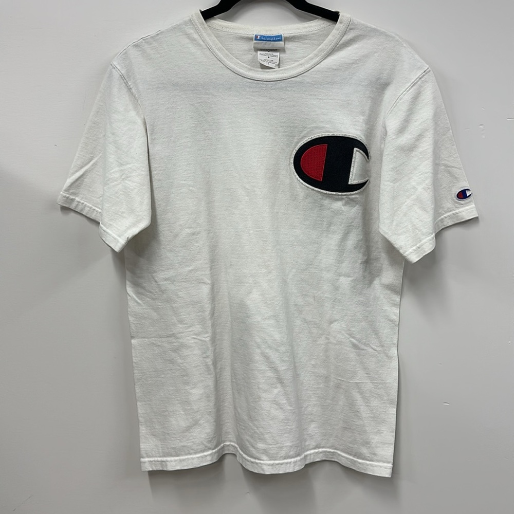 Champion 90’s vintage T-shirt white large logo M